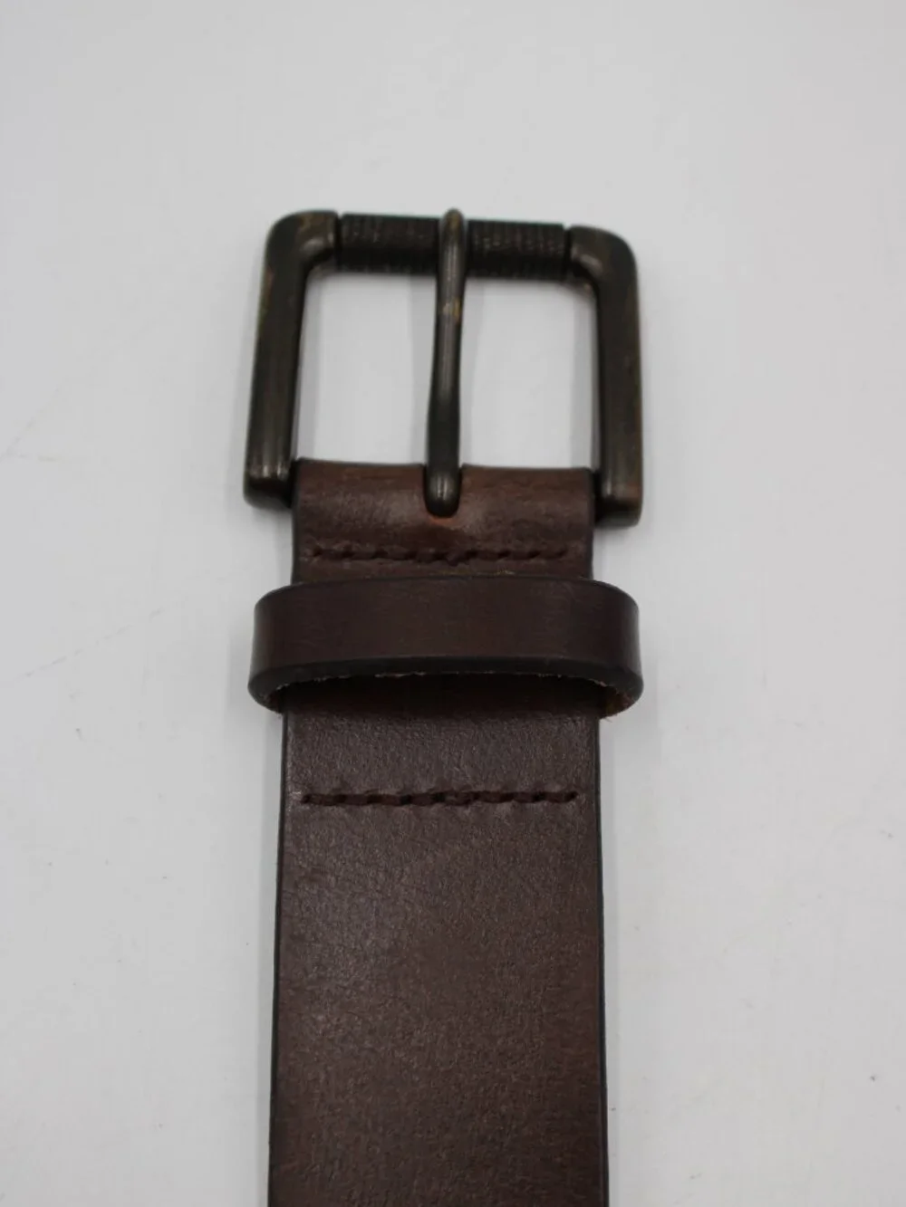 Banana Republic Brown Genuine Buffalo Leather Belt Mens Size 36 1.5